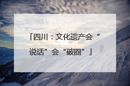 四川：文化遗产会“说话”会“破圈”