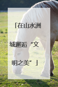 在山水洲城邂逅“文明之美”
