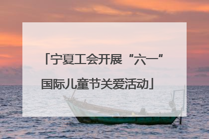 宁夏工会开展“六一”国际儿童节关爱活动