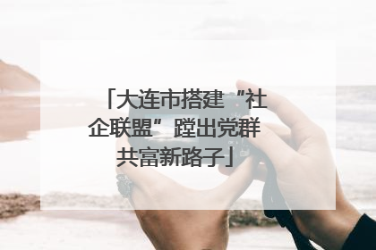 大连市搭建“社企联盟”蹚出党群共富新路子