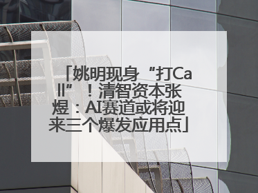 姚明现身“打Call”！清智资本张煜：AI赛道或将迎来三个爆发应用点