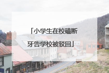小学生在校磕断牙告学校被驳回