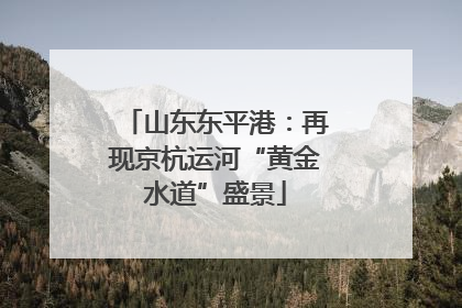 山东东平港：再现京杭运河“黄金水道”盛景