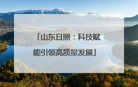 山东日照：科技赋能引领高质量发展