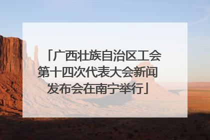 广西壮族自治区工会第十四次代表大会新闻发布会在南宁举行