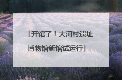 开馆了！大河村遗址博物馆新馆试运行