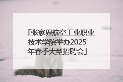 张家界航空工业职业技术学院举办2025年春季大型招聘会