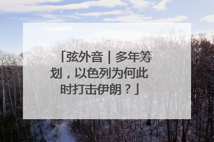 弦外音｜多年筹划，以色列为何此时打击伊朗？