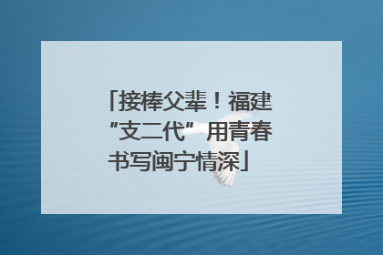 接棒父辈！福建“支二代”用青春书写闽宁情深