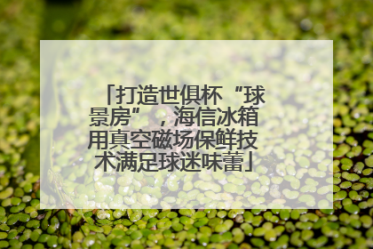 打造世俱杯“球景房”，海信冰箱用真空磁场保鲜技术满足球迷味蕾
