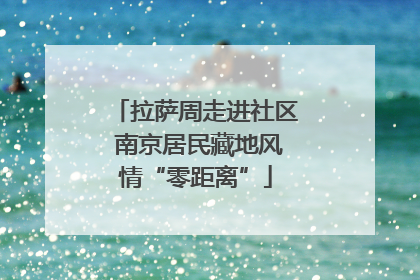 拉萨周走进社区 南京居民藏地风情“零距离”