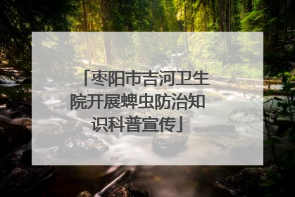 枣阳市吉河卫生院开展蜱虫防治知识科普宣传