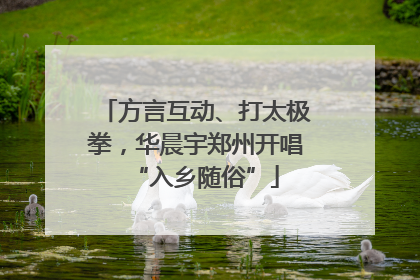 方言互动、打太极拳，华晨宇郑州开唱“入乡随俗”