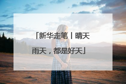 新华走笔丨晴天雨天，都是好天