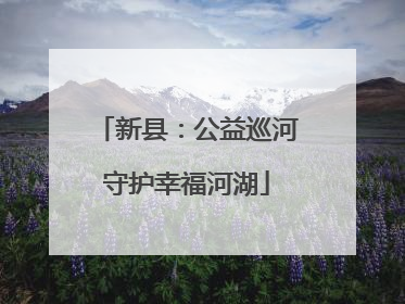 新县：公益巡河守护幸福河湖
