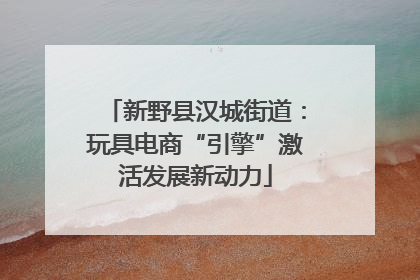 新野县汉城街道：玩具电商“引擎”激活发展新动力