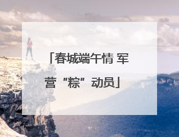 春城端午情 军营“粽”动员