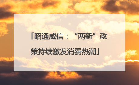 昭通威信：“两新”政策持续激发消费热潮