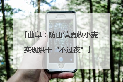 曲阜：防山镇夏收小麦实现烘干“不过夜”