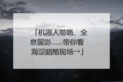 机器人带路、全息留影……带你看海淀超酷现场→
