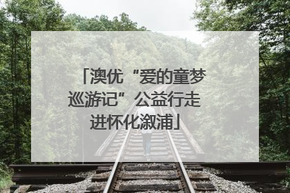 澳优“爱的童梦巡游记”公益行走进怀化溆浦