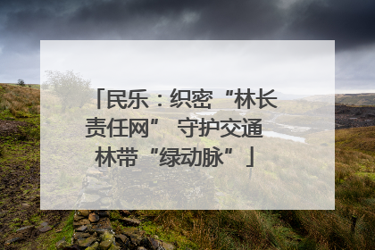 民乐：织密“林长责任网” 守护交通林带“绿动脉”