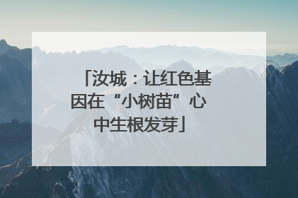 汝城：让红色基因在“小树苗”心中生根发芽