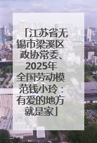 江苏省无锡市梁溪区政协常委、2025年全国劳动模范钱小玲：有爱的地方就是家