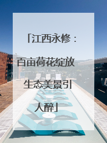 江西永修：百亩荷花绽放 生态美景引人醉