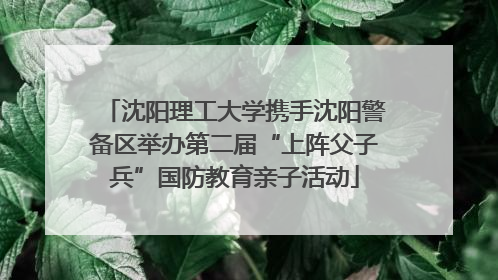 沈阳理工大学携手沈阳警备区举办第二届“上阵父子兵”国防教育亲子活动