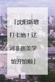 沈阳新增打卡地！辽河非遗美学馆开馆啦