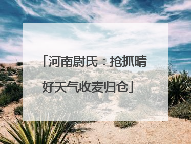河南尉氏：抢抓晴好天气收麦归仓