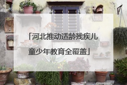河北推动适龄残疾儿童少年教育全覆盖