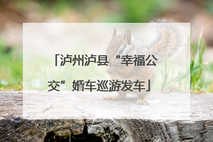 泸州泸县“幸福公交”婚车巡游发车