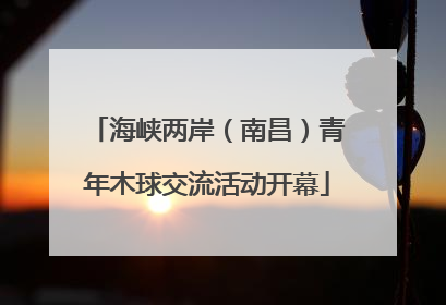 海峡两岸（南昌）青年木球交流活动开幕