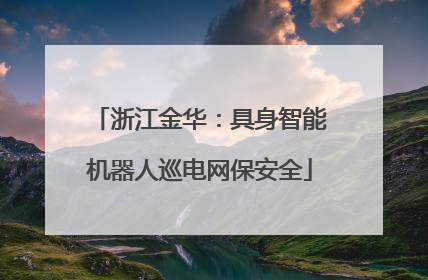 浙江金华：具身智能机器人巡电网保安全