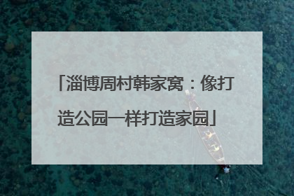 淄博周村韩家窝：像打造公园一样打造家园