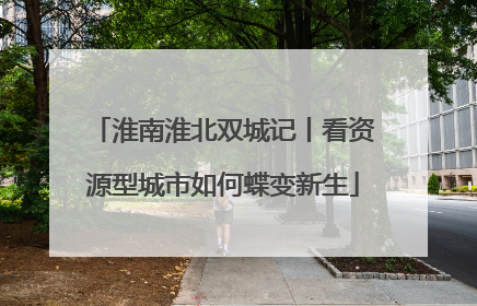 淮南淮北双城记丨看资源型城市如何蝶变新生