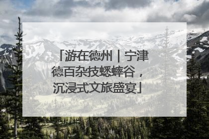 游在德州｜宁津德百杂技蟋蟀谷，沉浸式文旅盛宴