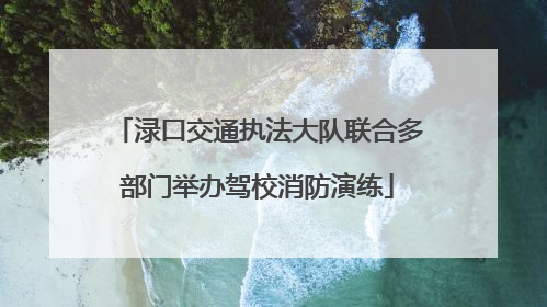 渌口交通执法大队联合多部门举办驾校消防演练