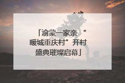 渝蒙一家亲 “暖城重庆村”开村盛典璀璨启幕