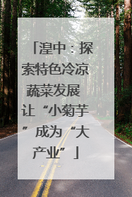 湟中：探索特色冷凉蔬菜发展 让“小菊芋”成为“大产业”