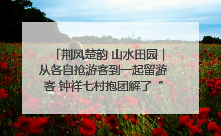 荆风楚韵 山水田园｜从各自抢游客到一起留游客 钟祥七村抱团解了“乡愁”添了“乡酬”