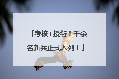 考核+授衔！千余名新兵正式入列！