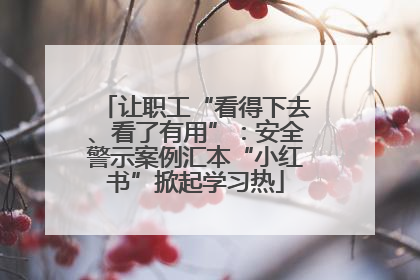 让职工“看得下去、看了有用”：安全警示案例汇本“小红书”掀起学习热