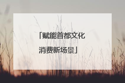 赋能首都文化消费新场景