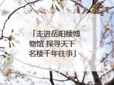 走进岳阳楼博物馆 探寻天下名楼千年往事