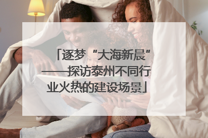 逐梦“大海新晨”——探访泰州不同行业火热的建设场景