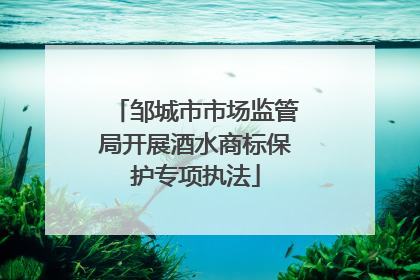 邹城市市场监管局开展酒水商标保护专项执法