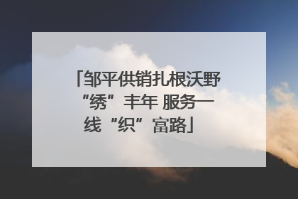 邹平供销扎根沃野“绣”丰年 服务一线“织”富路